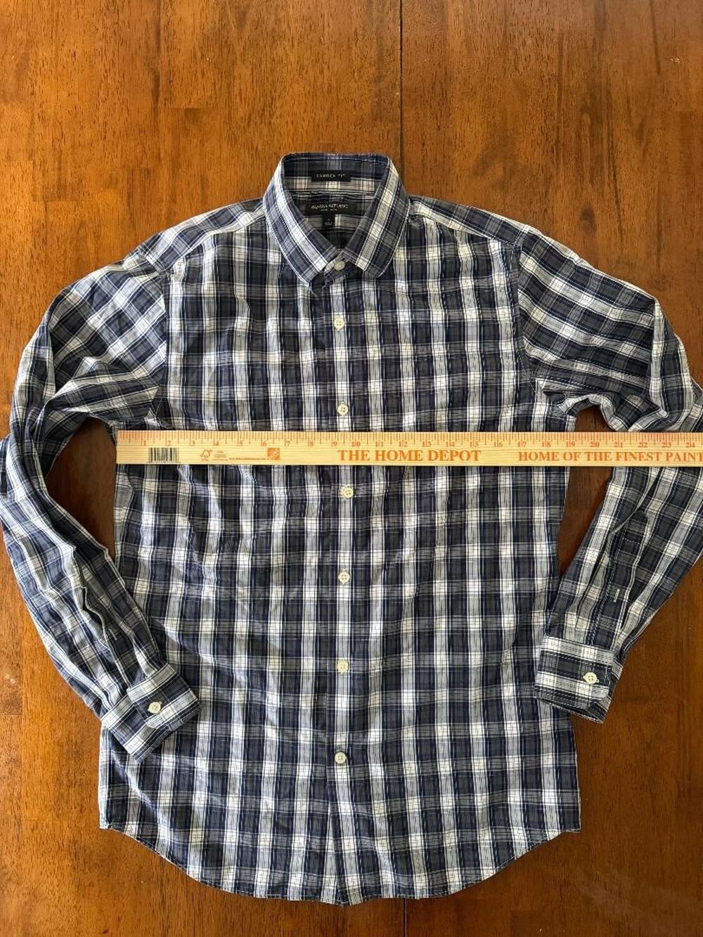 Mens Banana Republic Camden Fit Non Iron Long Sleeve Button Up Shirt, Size S
